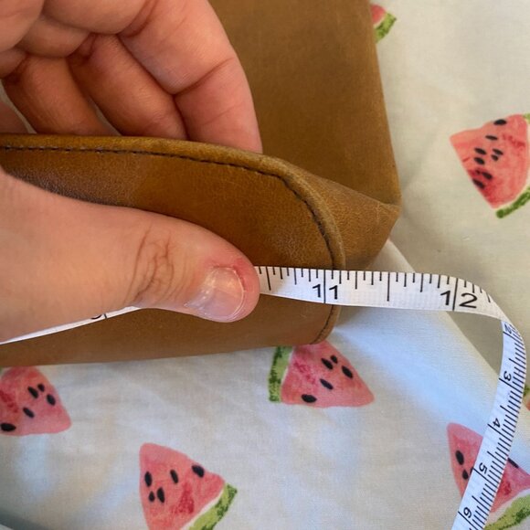 Vintage 90s Croft & Barrow Tan Brown Faux Leather Shoulder Bag Purse - Picture 11 of 12